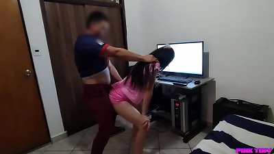 I cheat on my cute innocent step nephew dancing regueton Dembow