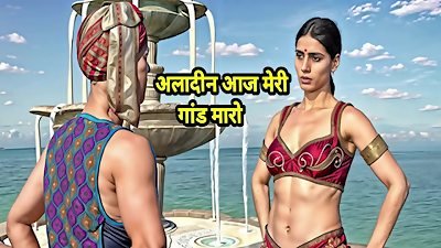 Indian Desi Aladdin finds the Magic lamp and wishes that he can smash Jasmine Hindi Audio