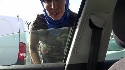 ARAB MUSLIM lady HAS CAR hookup WITH black jizz-shotgun IN MARSEILLE