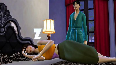 son-in-law fucks Sleeping asian mother anal And Vaginal | japanese mom And sonny pulverizing - Family hookup Taboo - Adult movie